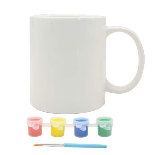 12 Pack: Primary-Themed Color Your Way Mug Kit by Creatology&#x2122;